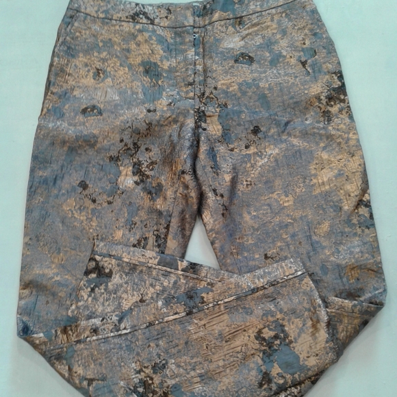 J Mendel metallic print pants - Picture 4 of 7